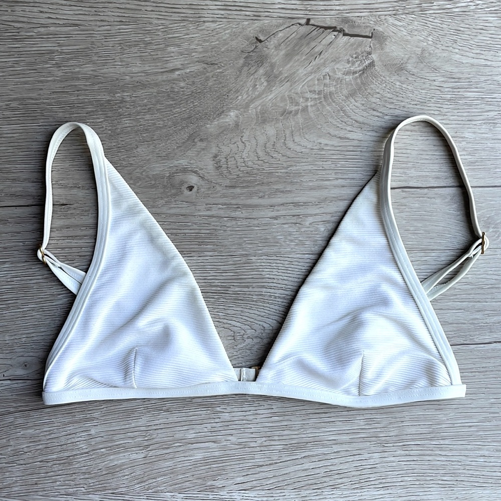 LSPACE Ribbed Millie Bikini Top Size Small